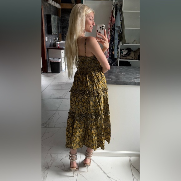 Yellow Patterned Dress - Picture 2 of 2